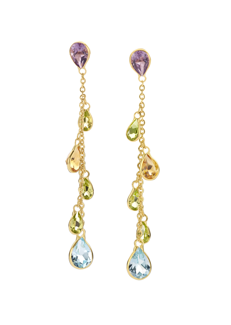 Tollet_ Gianfranco-Mazurri_Pendants-oreilles-Or-jaune-multi-couleur